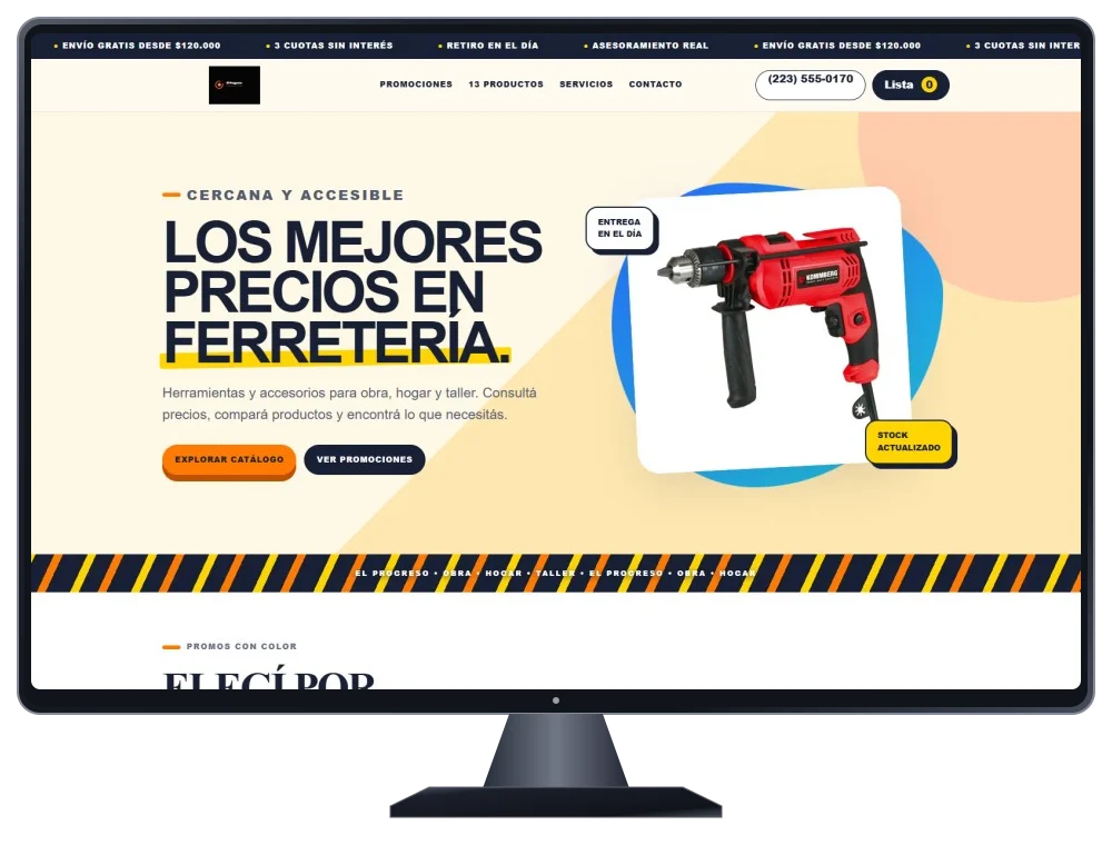 Ferretería El Progreso · Escritorio