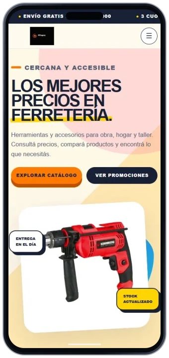Ferretería El Progreso · Celular