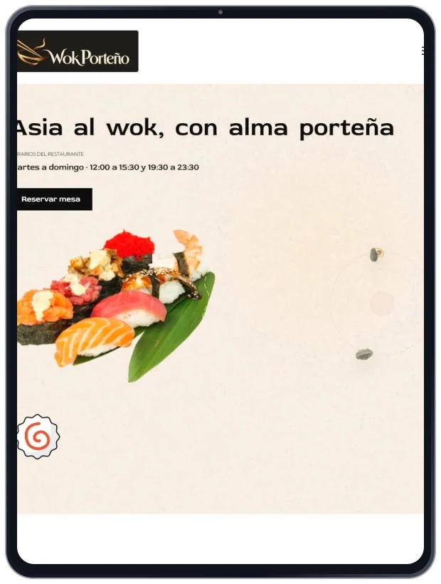 Wok Porteño · Tablet