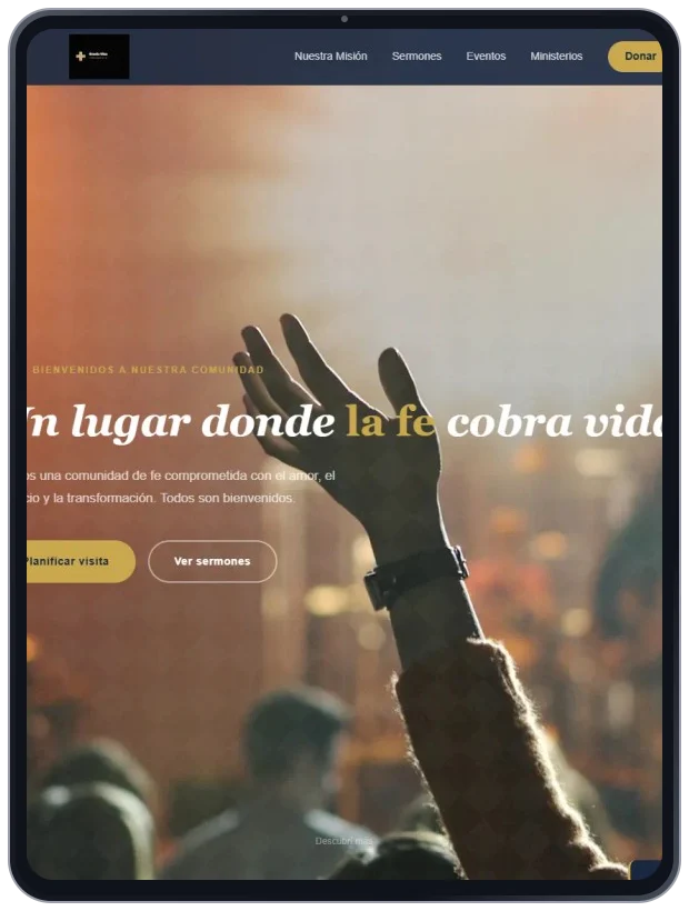 Iglesia Gracia Viva · Tablet