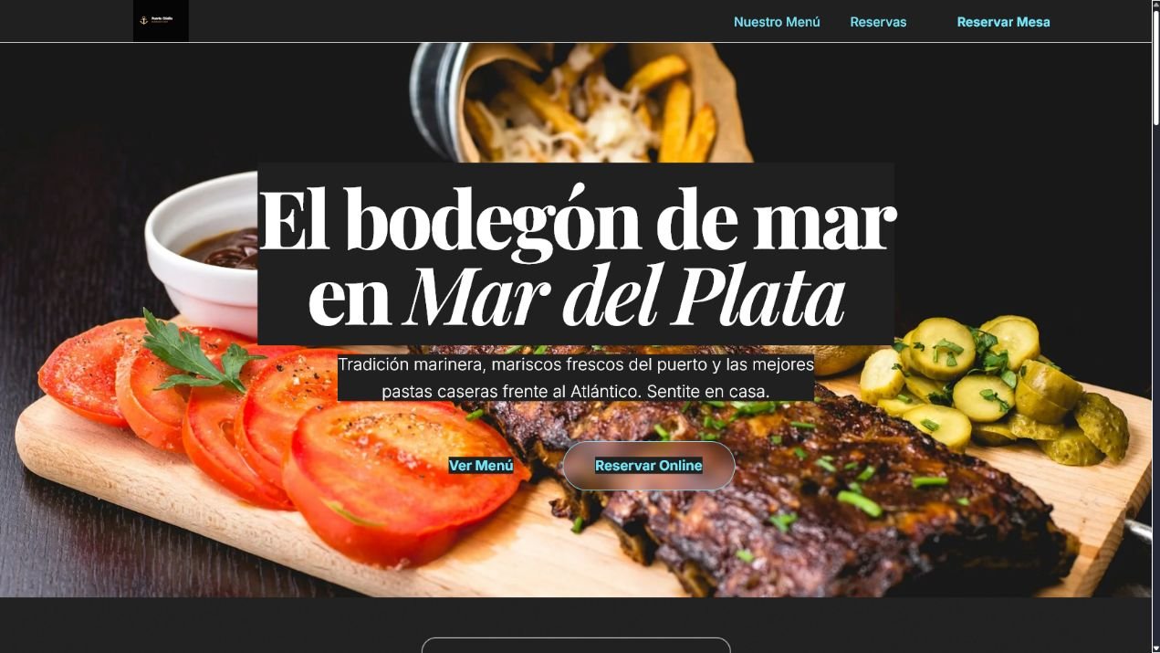 Vista previa de sitio web para bodegón